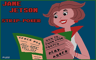 Janet Jetson Strip Poker atari screenshot